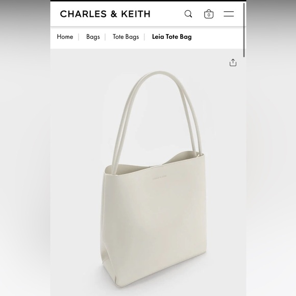 COPY - COPY - Charles and Keith leia tote bag- BRAND NEW WITH TAGS - Picture 2 of 11
